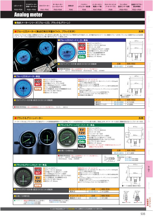 日本全国送料無料 SP武川 48PスモールDNスピードメーター 12V 05-05-0015 fucoa.cl