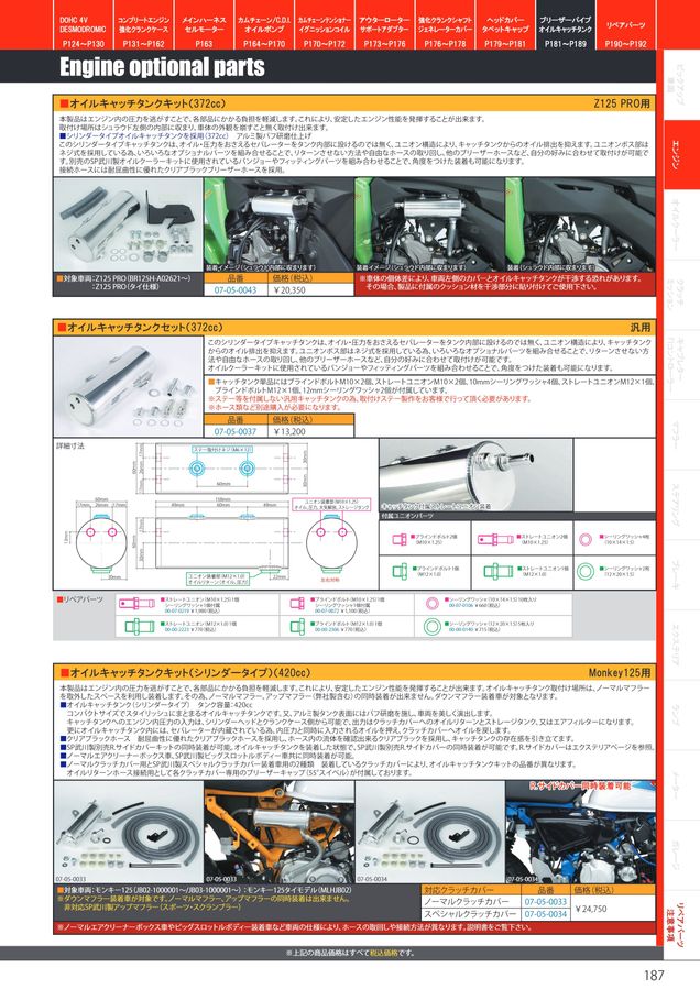 SP武川 モンキー用R-stage 腰上一式 PARTS CATALOG Vol.32 2022-2023