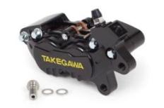 アルミビレット4POTキャリパー(右用　ブラック)