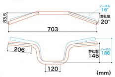 アルミステアリングハンドルパイプ(マットゴールド)