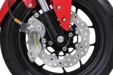 アルミビレット4POTキャリパー(右用　シルバー)