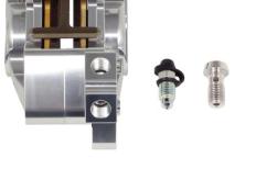 アルミビレット4POTキャリパー(左用　シルバー)