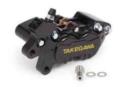 アルミビレット4POTキャリパー(左用　ブラック)