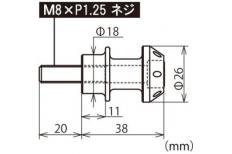 荷掛けフック(シルバー)(2個入り)