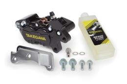 アルミビレット4POTキャリパーフロントセット(ブラック)