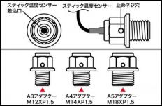 温度計用アダプターA5(M18×P1.5)