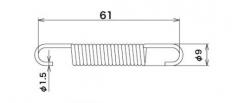 マフラースプリングフック(硬鋼線)